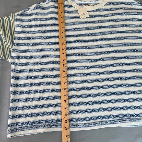 NEW Free People We The Free Cropped Boxy Tee Womens Size XL Beachy Casual - Picture 9 of 14